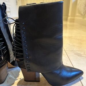 Sam Edelman Black Boots Sz 7.5